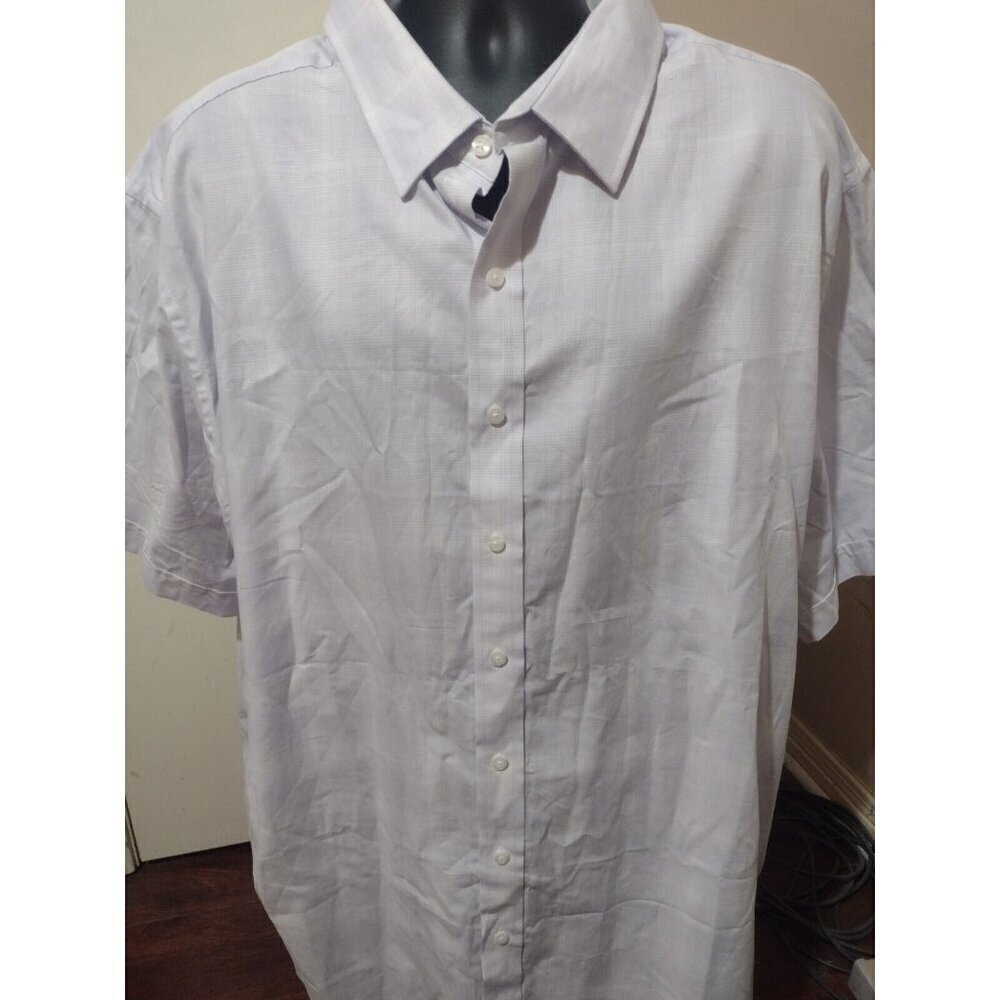 New Synrgy Men’s 3XLT Button Down Shirt NWT Light Purple Preppy Modern Casual